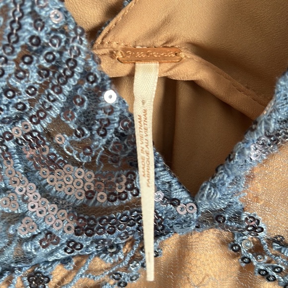 FREE PEOPLE sequin slip dress, size 0 - Picture 4 of 5